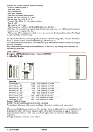 24 Oct. 2015 Catalog sinergroup Reverse Osmosis Water Softeners Water Purifier Microfiltration Ultrafiltration