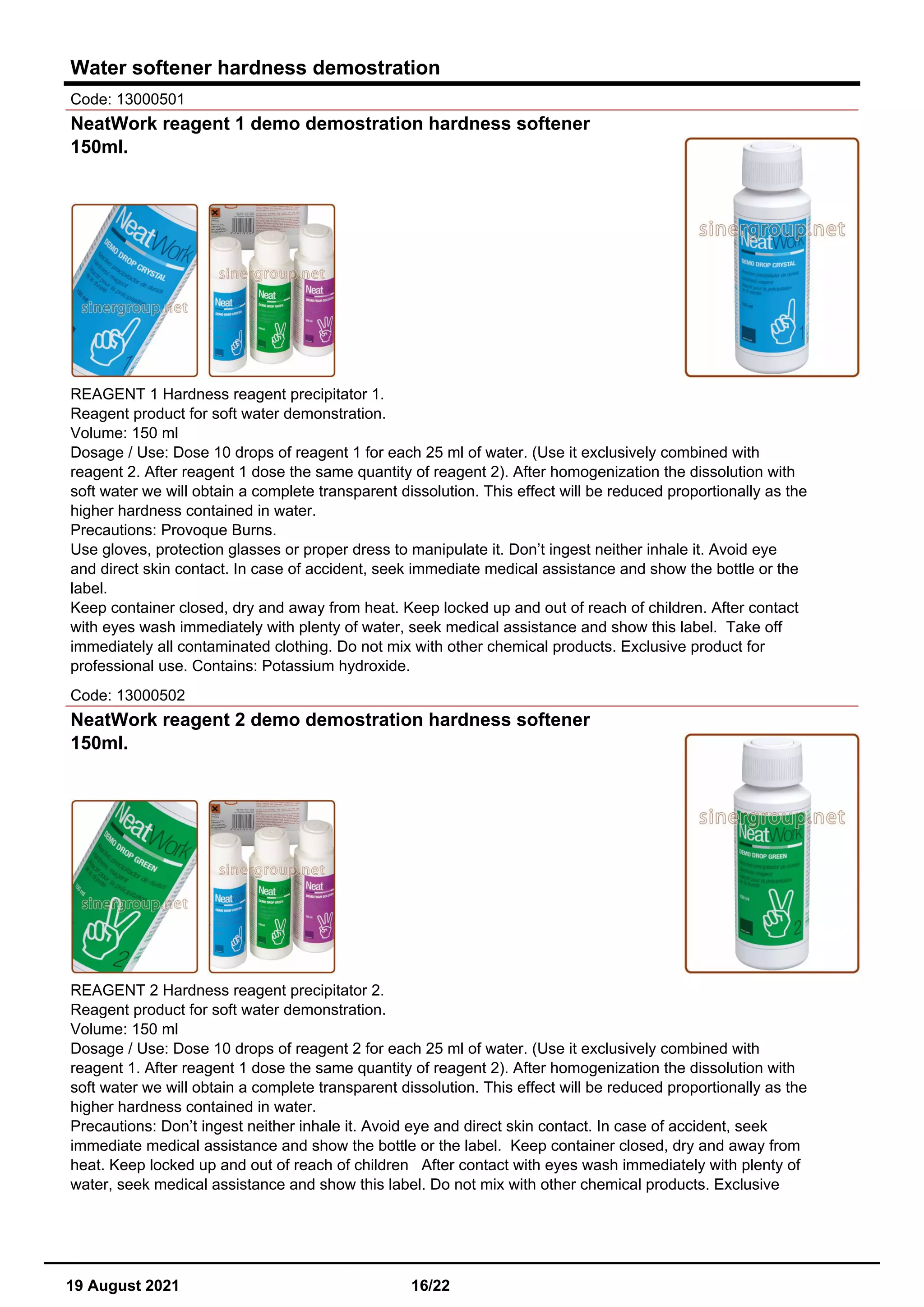 Tester and rapid kit for analysis catalog PDF Chemistry Science