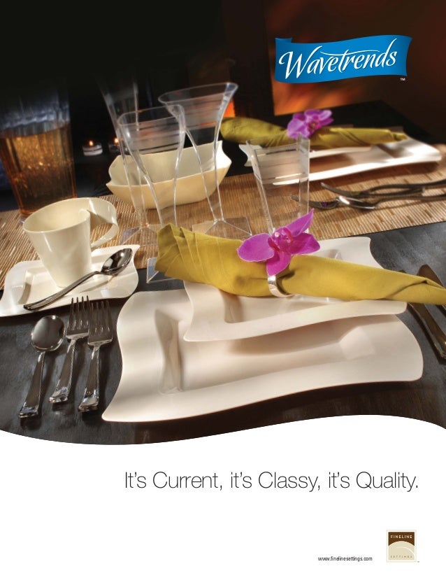 Premium high quality Upscale Disposable Tableware