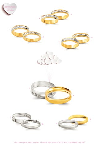 3 
4 
2 
1 
5 
8 
9 
10 11 
12 
7 
6 
PLUS PRATIQUE, PLUS RAPIDE, L'ALERTE SMS POUR TOUTES VOS COMMANDES ET SAV 
 