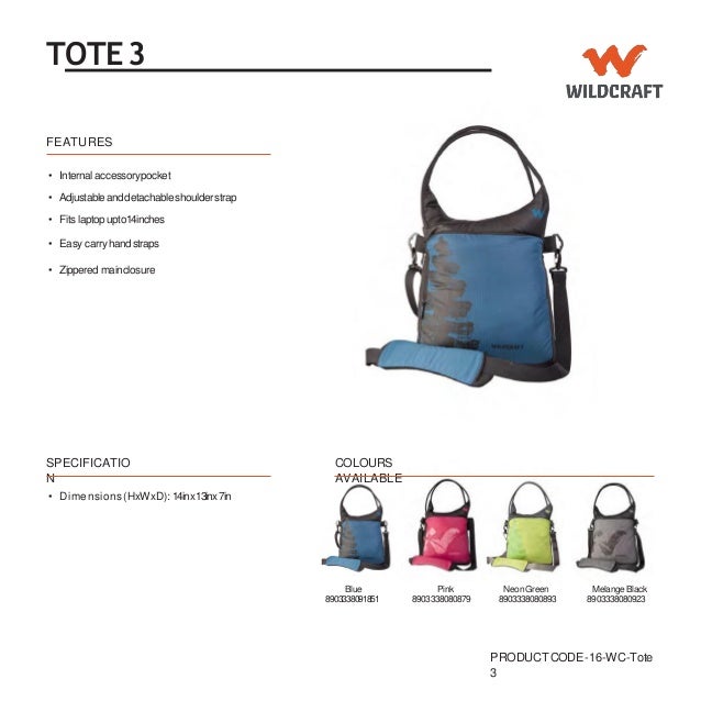 wildcraft tote bags