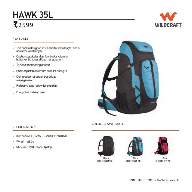 wildcraft bags 35l