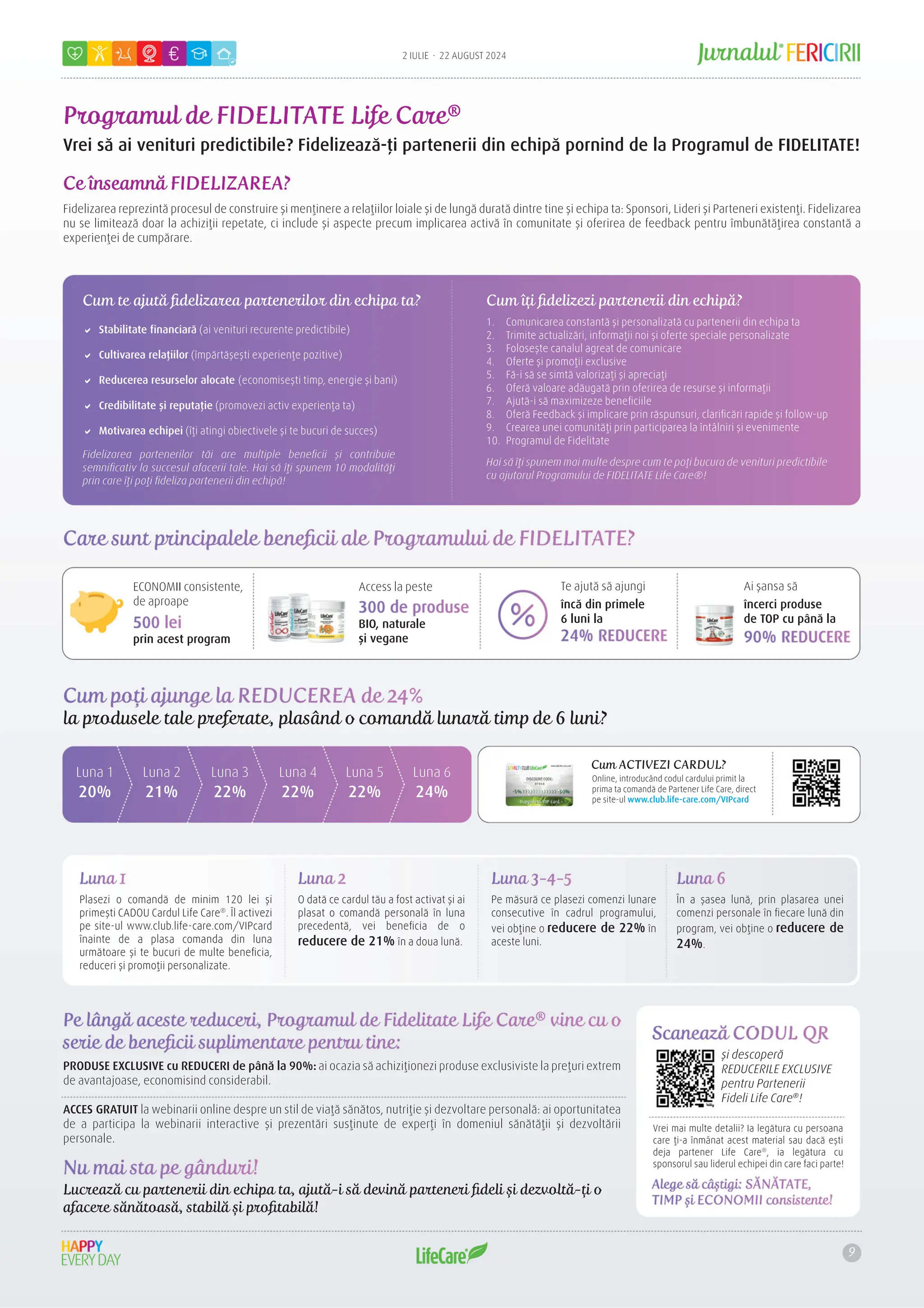 Jurnalul Fericirii Life Care Iulie 2024 PDF
