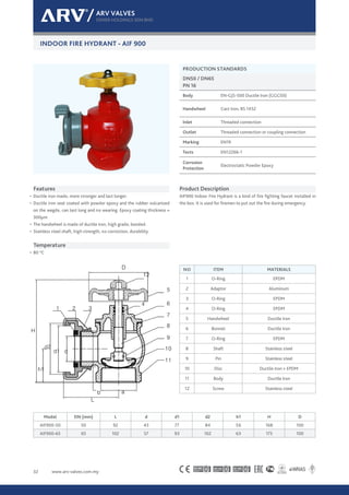 Catalogue ARV valve - gate valves, check valves | PDF