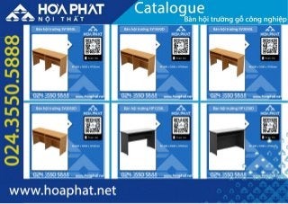 Catalogue Bàn hội trường gỗ công nghiệp | Bàn hội trường Hòa Phát
