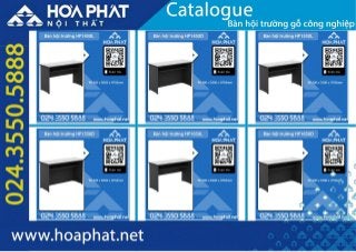 Catalogue Bàn hội trường gỗ công nghiệp | Bàn hội trường Hòa Phát