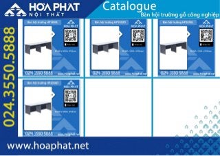 Catalogue Bàn hội trường gỗ công nghiệp | Bàn hội trường Hòa Phát