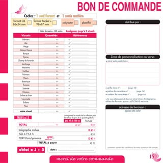 n° 95 690     179 e     99   e     74   e      45   e      40   e
FDOHQGULHUV ©FROOHFWLRQ ª % 