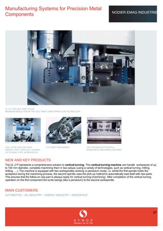  French Expertise_Metalworking - Automation and Control divisions_Offre en France Symop (EMO 2015) 