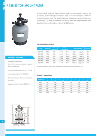 Swimming pool equipments Catalogue | PDF