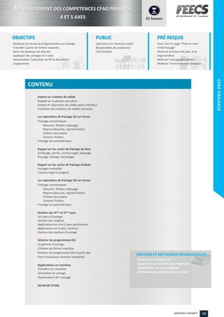 Personnaliser l’utilisation du PP et des fichiers
79www.feecs-usinage.fr
CFAOFILCFAOFRAISAGE
 