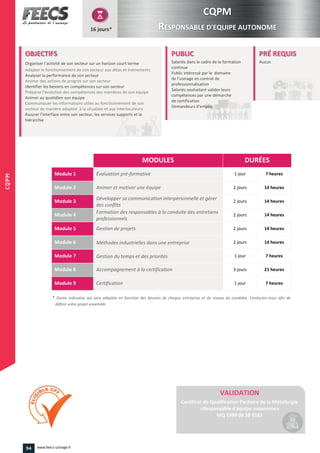 94 www.feecs-usinage.fr
CQPM
 