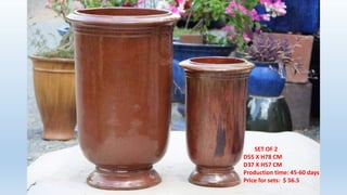 SET OF 2
- D55 X H78 CM
- D37 X H57 CM
- Production time: 45-60 days
- Price for sets: $ 56.5
 