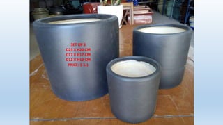 SET OF 3
D23 X H20 CM
D17 X H17 CM
D12 X H12 CM
PRICE: $ 5.1
 