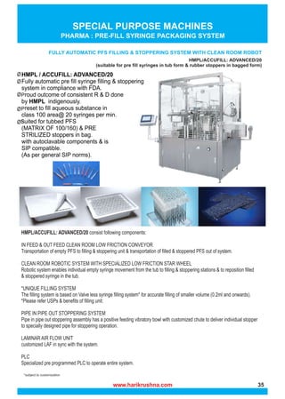 *subject to customization
SPECIAL PURPOSE MACHINES
www.harikrushna.com 35
 