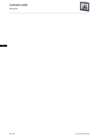 Lenze | V02-en_GB-07/20163.6 - 16
Controller p300
Accessories
3.6
 