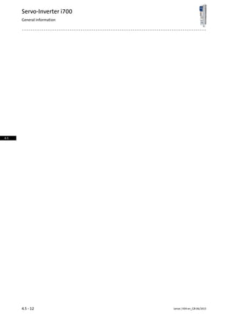 Lenze | V04-en_GB-06/20154.5 - 12
Servo-Inverter i700
General information
4.5
 