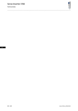 Lenze | V04-en_GB-06/20154.5 - 24
Servo-Inverter i700
Technical data
4.5
 