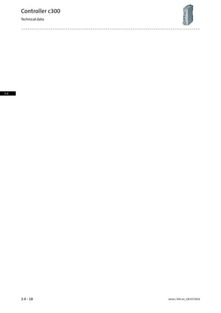 Lenze | V02-en_GB-07/20163.4 - 18
Controller c300
Technical data
3.4
 