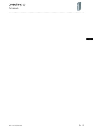 3.4 - 19Lenze | V02-en_GB-07/2016
Controller c300
Technical data
3.4
 