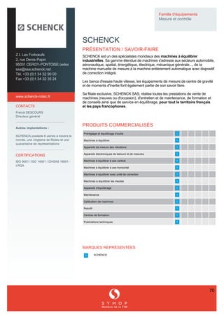Offre en France dédiée aux secteurs Mesure, Vision et Contrôle (SIMODEC 2016)