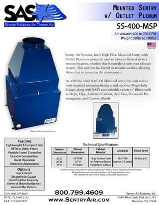 Sentry Air Systems Product Catalog