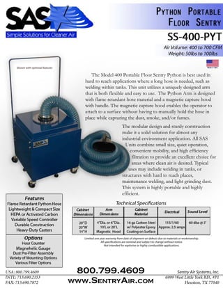 Sentry Air Systems Product Catalog