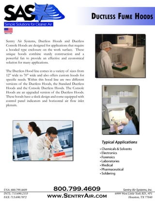 Sentry Air Systems Product Catalog