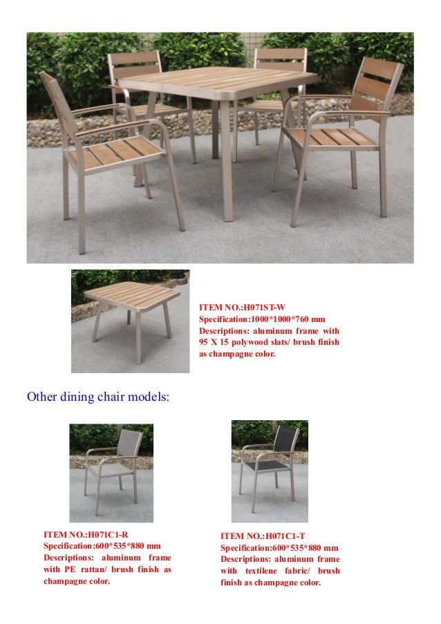 Catalogue2 Huayu Outdoor Furniture Supplier 7. Other dining chair ... - Catalogue2 Huayu Outdoor Furniture Supplier