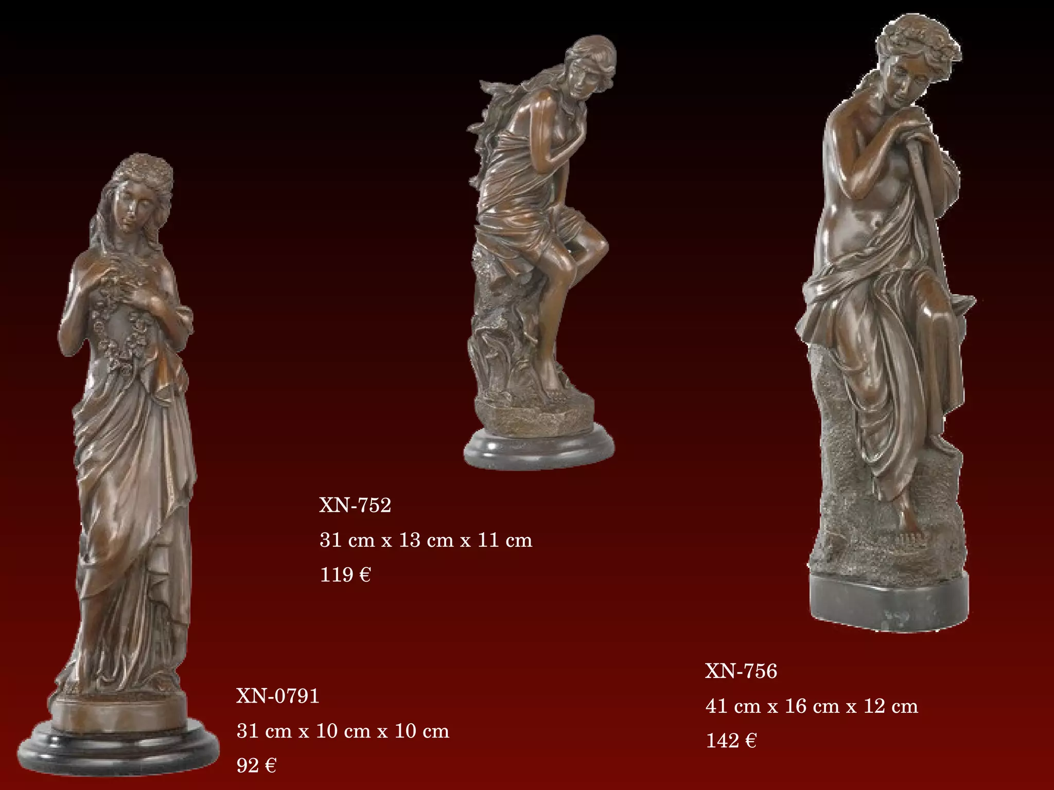 XN-0791 31 cm x 10 cm x 10 cm 92 € XN-752 31 cm x 13 cm x 11 cm 119 € XN-756 41 cm x 16 cm x 12 cm 142 € 