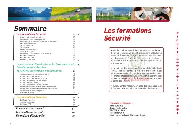 Catalogue 2014 Bureau Veritas Maroc Academy