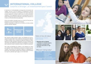 Séjours Linguistiques 2014 pour les jeunes de 7-17 ans - Catalogue You're Welcome