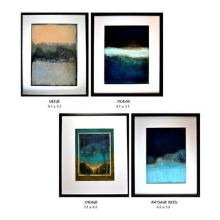 NEIGE OCEAN
43 x 53 43 x 53
ORAGE PAYSAGE BLEU
53 x 63 43 x 53
 