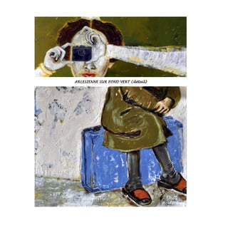 ARLESIENNE SUR FOND VERT (détail)
 