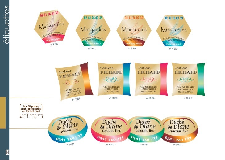 Catalogue Etiquettes boutiques