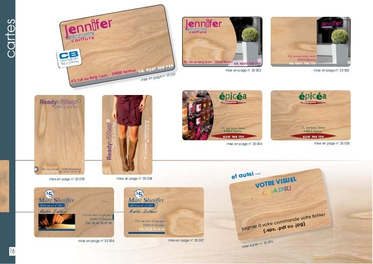 Catalogue Etiquettes boutiques