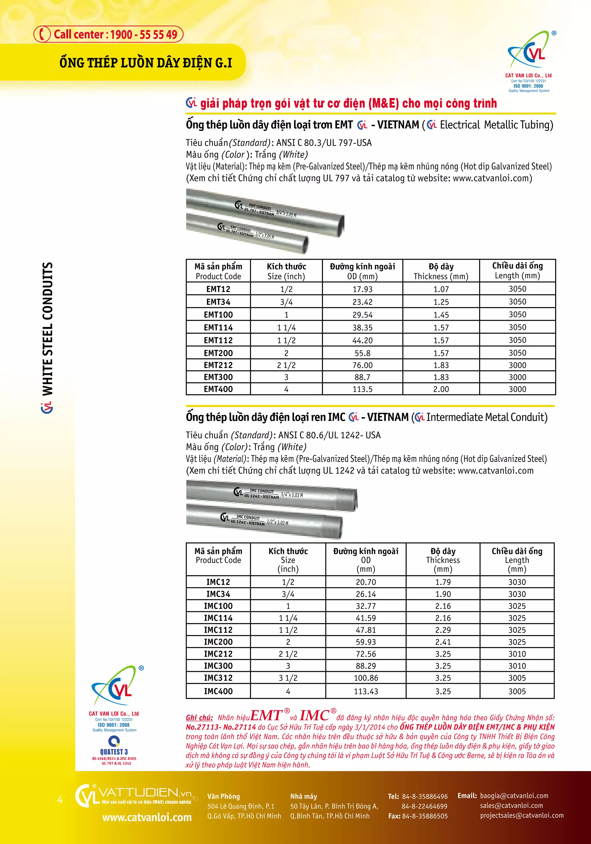 Catalogue cvl steel conduit flexible conduit- ong luon day dien gi- ong ...