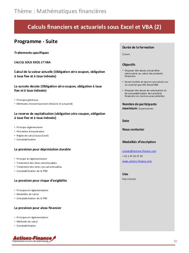 Comptabilisation obligations coupons