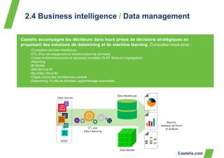 Castelis.com
2.4 Business intelligence / Data management
Castelis accompagne les décideurs dans leurs prises de décisions ...