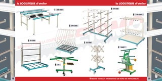 MACHINES POUR LA COUPE DES METAUX
la LOGISTIQUE d’atelier
GPT 1000
WB 4000
DT
HP 1000
la LOGISTIQUE d’atelier
VP 1000
PT 1000
DHKT
GT 1000
18 RetRouvez toutes les infoRmations suR notRe site www.eismo.fR 19
 