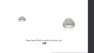 Bague Argent Rhodié et oxyde de zirconium, 3,6G
59€
 