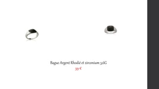 Bague Argent Rhodié et zirconium 3,6G
59 €
 