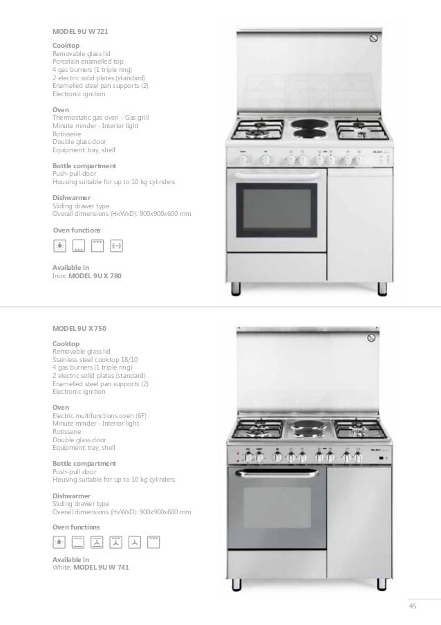 Catalogue Free Standing Cookers Catalogo Cocinas Catalogo Cucine