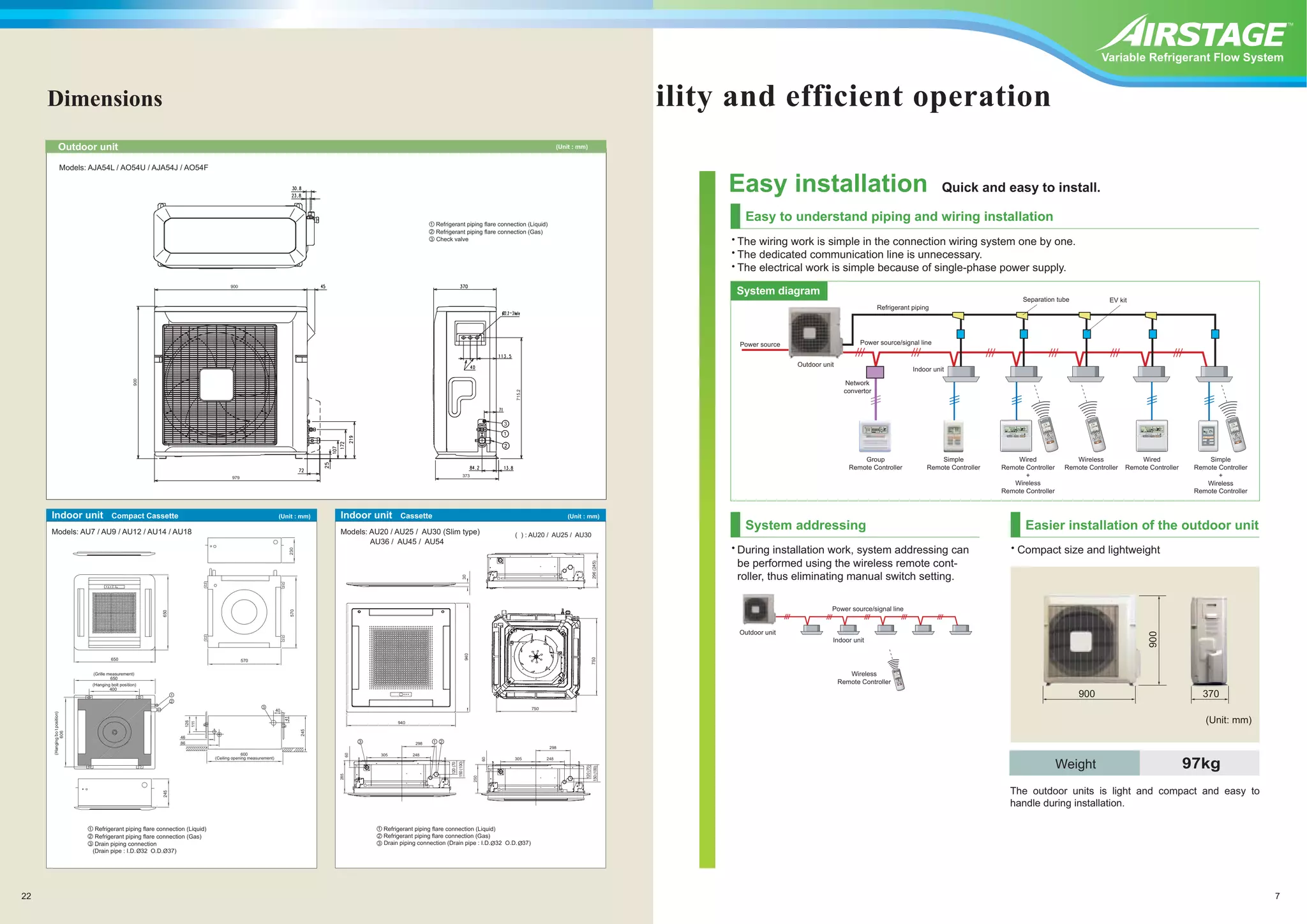 Catalogue fujitsu vrf | PDF