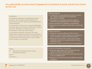 Les particularités du stress dans l’engagement humanitaire et social: prévenir les risques
de burn-out


                 ...