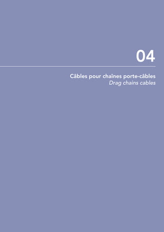 04
Câbles pour chaînes porte-câbles
              Drag chains cables
 