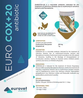 Catalogue injection, feed additive, antibiotic | PDF