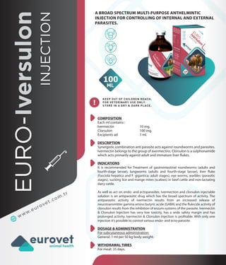 Catalogue injection, feed additive, antibiotic | PDF