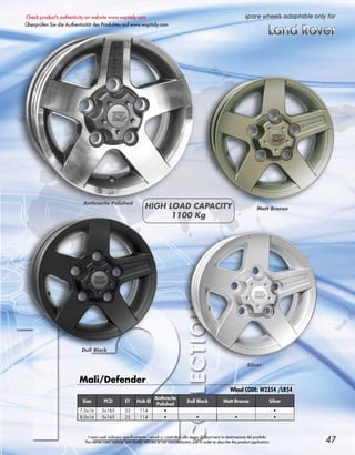 Catalogue jantes wsp italy 2012 | PDF