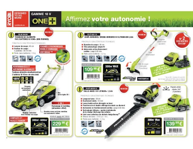 Pack Ryobi Jardin
